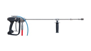 High-pressure spray guns