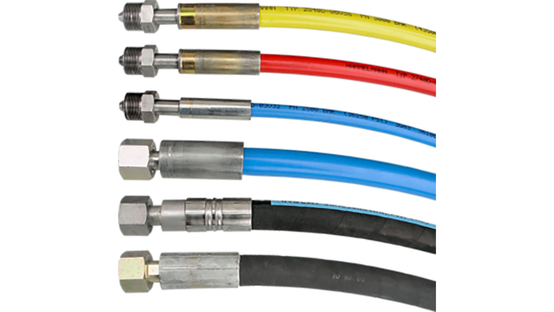  Wide selection of high-pressure hoses 