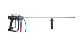 High-pressure spray guns