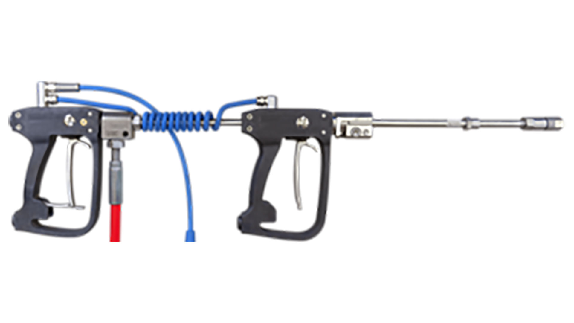 High-pressure spray guns