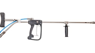 High-pressure spray guns